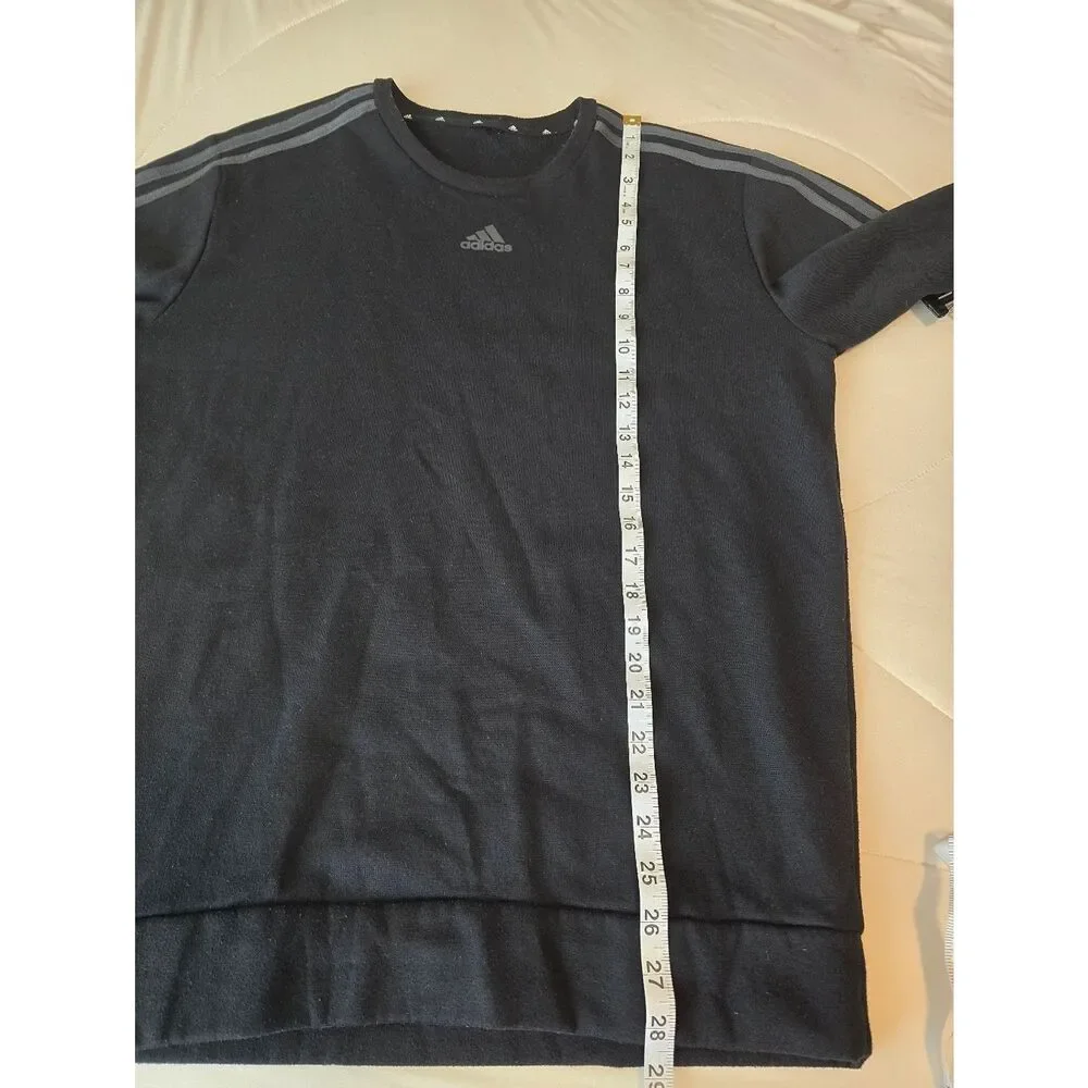 Adidas 3-Stripe Black Classic crewneck Men's sweatshirt